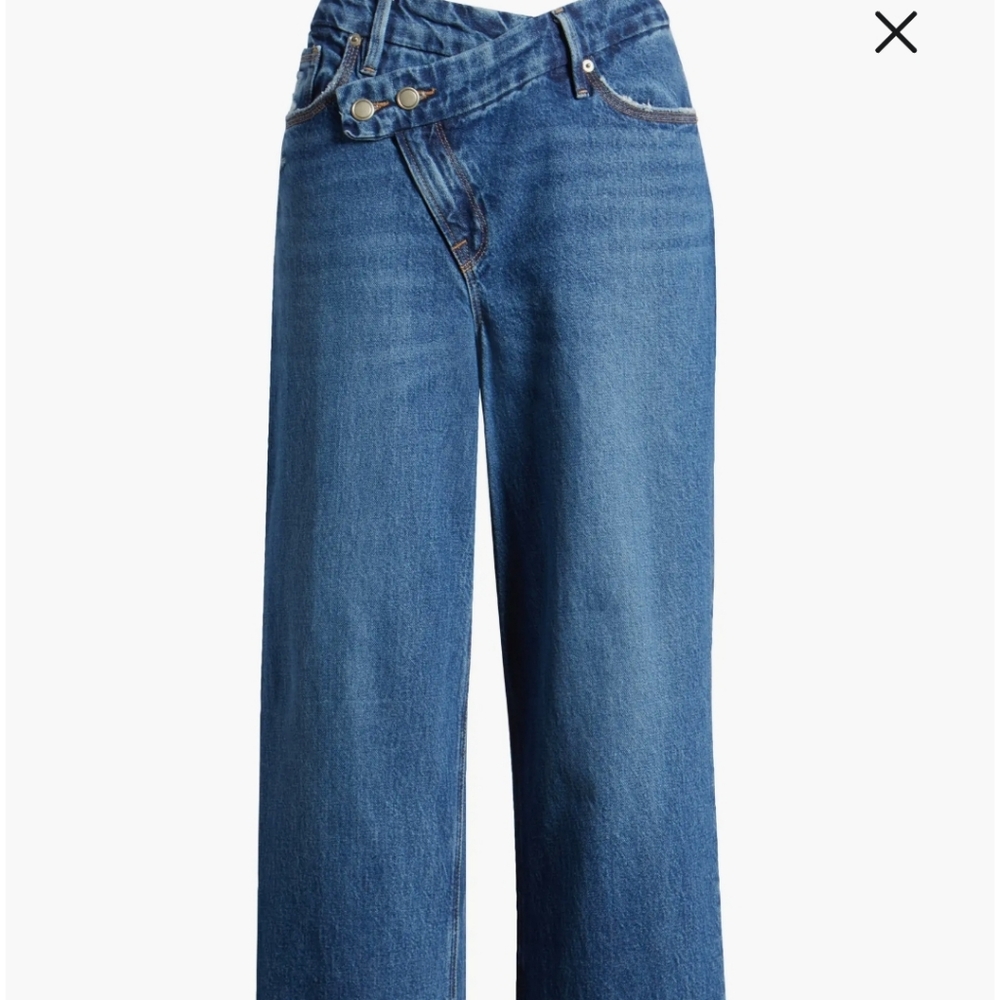 Good 90's Double Button Crossover Jeans